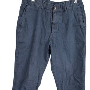 Bearbottom Mens Navy Blue Stretch Jogger Pants Size Medium Tall 28x30